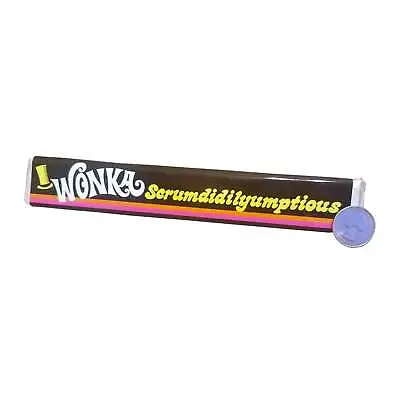 1971 Willy Wonka Edible Scrumdidlyumptious Candy Bar With Chocolate Reproduction • $35
