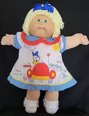 Cabbage Patch Kids 1983 Lemon Hair Green Eyes Vintage Newborn Daisy Duck Dress • $14.97