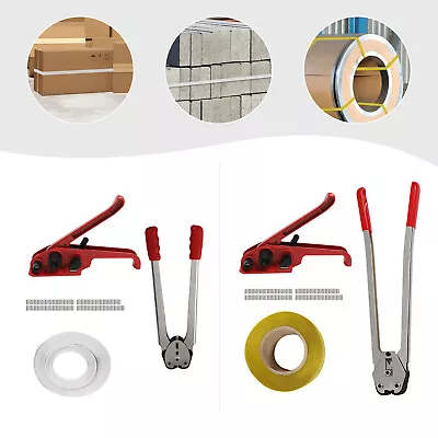 Steel Packaging Strapping Kit Strapping Tensioner Sealer Banding Tensioning Tool • $65.55