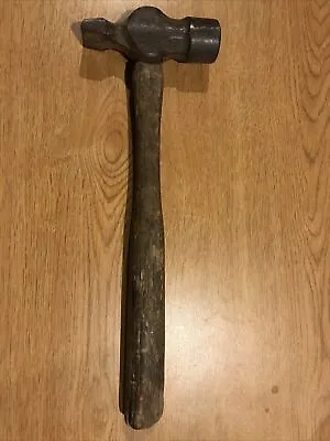 Vintage Unbranded Chisel Head Hammer Wooden Handle Masonry 17 Oz • $14.99