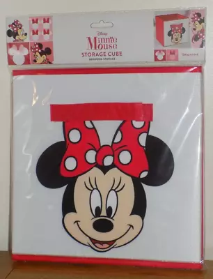 Disney Minnie Mouse Storage Cube / Toy Box - BRAND NEW • £8.99