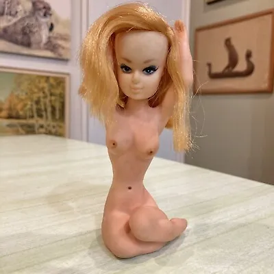 Vintage Rubber Nude Doll Retro Collectible MCM Cheeky Toy Kitsch Hong Kong • $85
