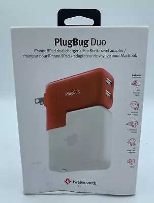 PlugBug Duo Macbook And USB IPhone/iPad Dual Charger Travel Adapter W12 • £13.99