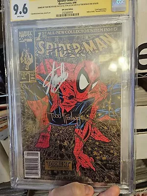 Spider-Man 1 Gold UPC Variant CGC 9.6 Triple Signed McFarlane Stan Lee DeFalco • $1076