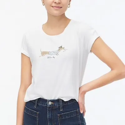 J Crew Salty Dachshund Graphic Collector's T-shirt NEW L XL • $39.99