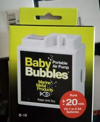 Baby Bubbles Portable Air Pump / Aerator Marine Metal Products (F8) • $15