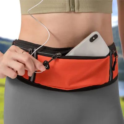 Waist Bag Sport Running Belt Bum Zip Pouch Hiking Zip Unisex Fanny Pack • $5.55