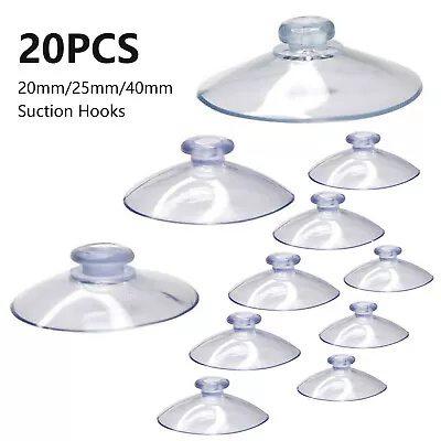 20X Vacuum Strong Suction Cup Non-slip Suckers Pads Glass Table Sucker Pads UK • £5.27
