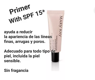 Mary Kay Foundation Primer Sunscreen Broad SPF15* /pre Base Unisex No Color • $22.99