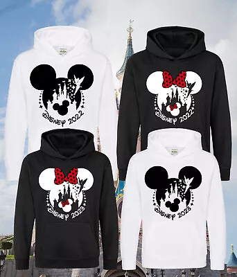 Disneyland Paris Family Hoodie  Disney World Choose Year 2024 Unisex Hood • £23.99