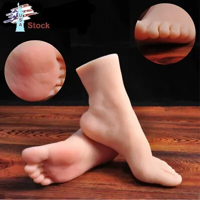 One Right Silicone Lifelike Model Female Foot Display Mannequin 24.5cm • $32.24