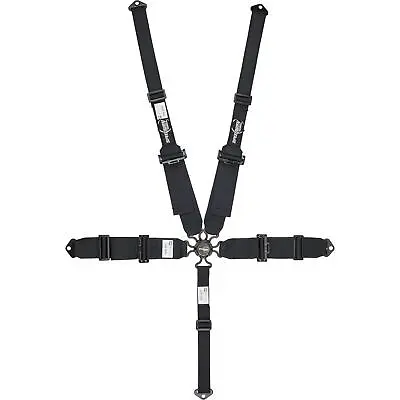 Black 5-Point Racing Harness With Cam Lock Double-Stitched Nylon Webbing • $142.99