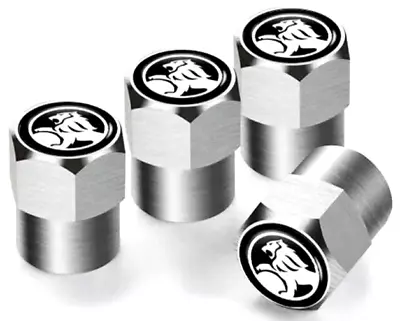 Lion Silver Valve Caps Fit Holden Commodore HSV Brock SS  SV6 Colorado Rodeo C • $8.88