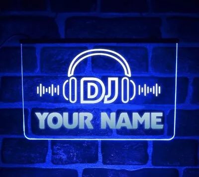 Custom DJ Neon LED Light Sign Plaque For Personalised Music Radio Studio Room  • £29.99
