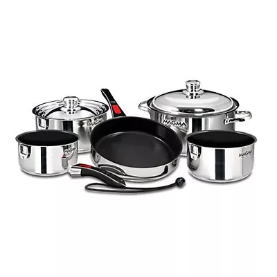 Magma 10 Pc. Stainless Induction Cookware | A10-366-2-IND • $329.99