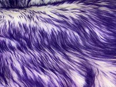$24.99 • Buy  2 Tone - Long Pile Faux Fur Fabric Pieces - Assorted Colors