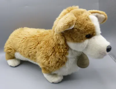 Russ Yomiko Classics Brown White Corgi Dog Puppy Tan Soft Plush Stuffed Toy 15  • £14.99