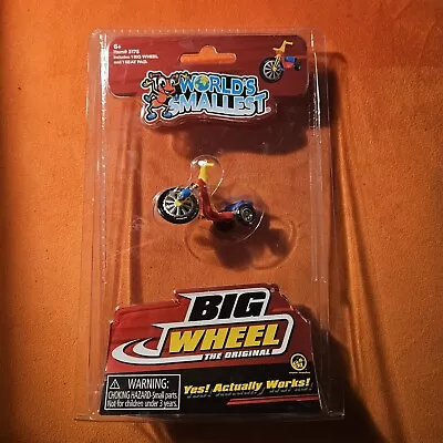 World's Smallest BIG WHEEL Tiny Ride On (1969 Marx Repro) Miniature Toy • $10.95