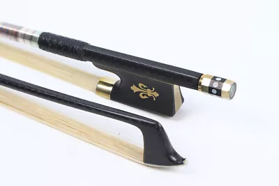 4/4 Violin Bow Color Silk Braid Carbon FIber Ebony Frog Bows Hair Poplar Blossom • $35.88