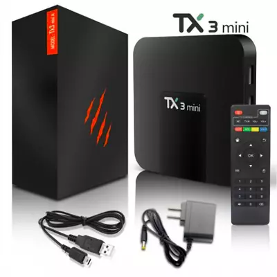 TX3 Mini Android 9 TV Box Quad Core HD 4K Media Stream Player PC 2.4G WiFi 2+16 • $22