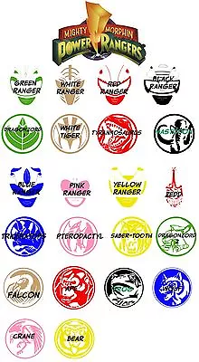 MMPR Power Rangers Power Coin Vinyl Decal • $6