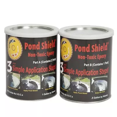 Pond Armor SKU-CBLUE-GA Non-Toxic Pond Shield Epoxy Paint 1.5-Gallon Compet... • $293.78