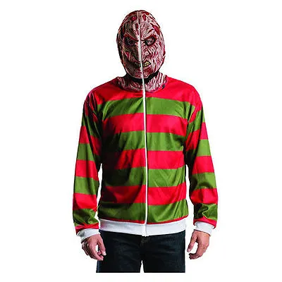 £25 • Buy Nightmare On Elm Street Hooded Sweater Freddy Krueger Costume Zip-Up Hoodie XS