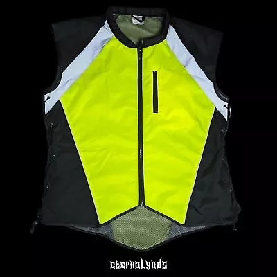 Badass Moto Gear Hi-Viz Vest Men's XL Yellow Mesh Reflective Motorcycle • $15