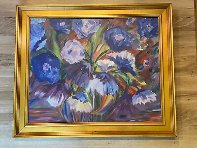 $999.99 • Buy Original Eliane Markoff Flower Still Life Oil Painting