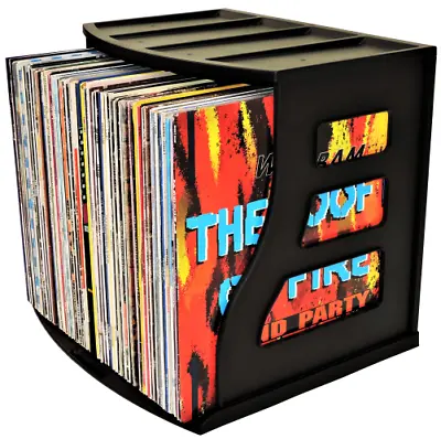$44 • Buy Vinyl Record Storage Holder LP Crate Album Rack Box *Stackable Desktop Organiser