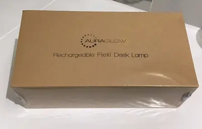 AURAGLOW Rechargeable Flexi Desk Lamp - Black - New And Boxed • £10