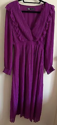 ZARA Purple Long Dress - Large Size (Europe) • $19