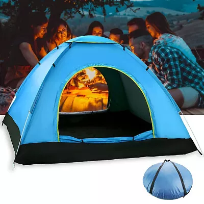 3-4 Man Persons Automatic Pop Up Tent Beach Outdoor Hiking Camping Fishing Tent • $33.99