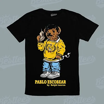 Pablo Escobear Escobar Mafia Gangster Teddy Bear Cute Tee Popular T-Shirt • $38