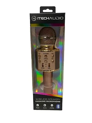 Karaoke Microphone With Wireless Speaker ROSE GOLD • $9.95