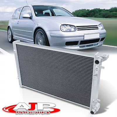 Aluminum Dual Core Cooling Radiator For 1999-2005 VW VAG Golf Jetta MK4 Audi TT • $124.99