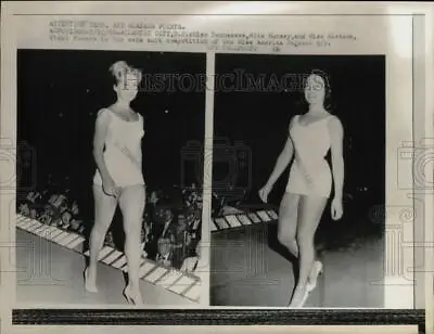 1964 Press Photo Rita Munsey & Vicki Powers Compete In Miss America Pageant NJ • $20.88