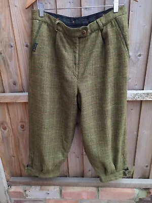 Laksen Tweed Plus Fours Goretex Lined Wool Amaretta Thrie Estaits Sz 46 Fit 30w • £59.99