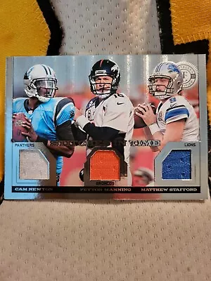 2013 Panini Football.Cam NewtonPeyton ManningMatthew Stafford.GU 40/199. • $8.68