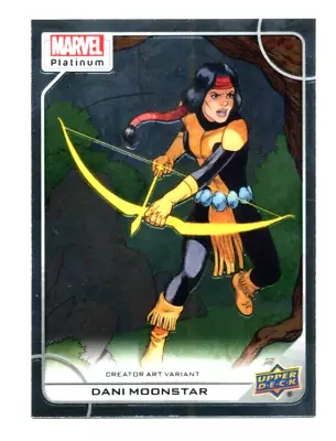 2023 Upper Deck Marvel Platinum #28-V Dani Moonstar Creator Art Variant SP 1:80 • $37.99