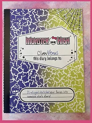 MONSTER High Diary Booklet Clawvenus • $6.36