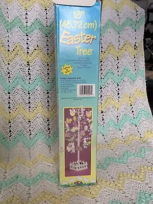 Easter Tree Vintage In Box With Decorations Retired Ready To Use This Spring • $11
