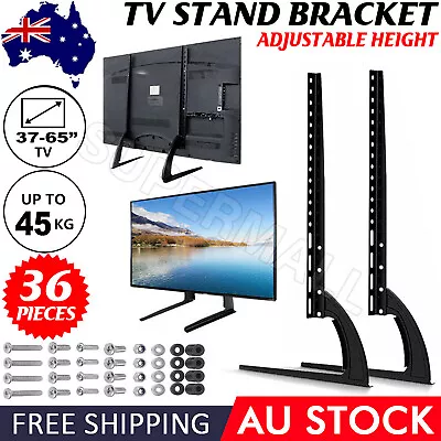 $30.92 • Buy Universal Table TV Stand Bracket Base VESA Pedestal Top Mount For 37-65 Inch OZ