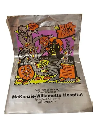1990s McGruff The Crime Dog Halloween Trick Or Treat Bag Vintage 1996 Decor VTG • $7.79