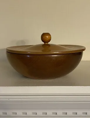 Myrtlewood Bowl With Lid • $16