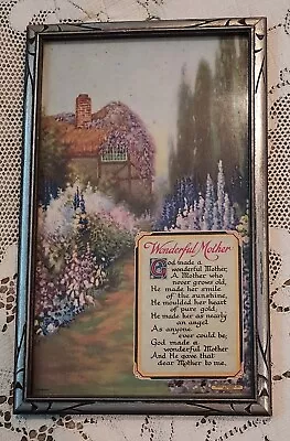 Vintage Wonderful Mother Art Nouveau Print Framed Picture Morris & Bendien  • $13.23