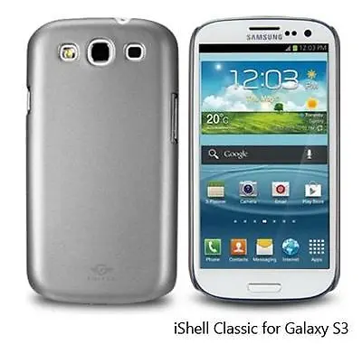 IShell Platinum Classic Snap-On Case + Screen Protector Samsung Galaxy S3 I9300 • $11.74