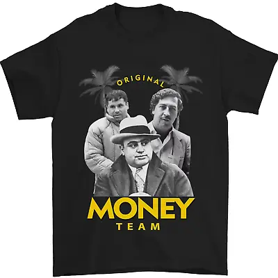 Money Team Pablo Escobar El Chapo Al Capone Mens T-Shirt 100% Cotton • $9.24