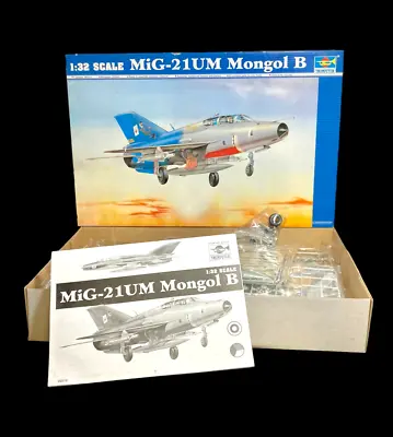 Original 2001 Trumpeter 02219 Mig-21 UM Mongol B Fighter 1/32 Scale Model New • $74.95