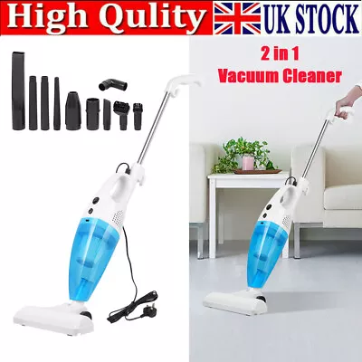 Upright 2 In1 Stick Powerful Vacuum Cleaner Corded Bagless Handheld UK Plug • £20.99